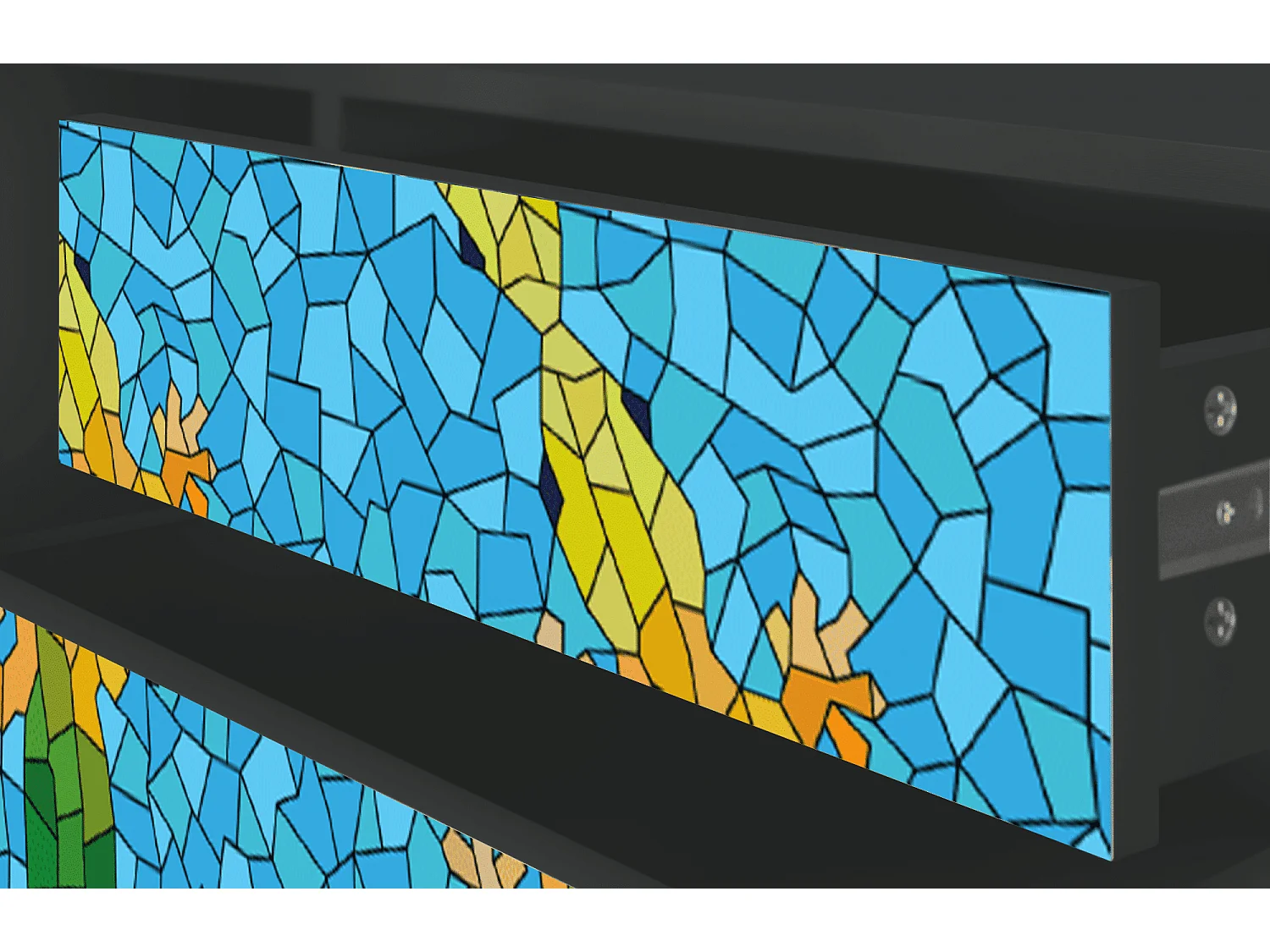 Meuble TV - 170х59х48 cm - T4 - Gaudi's Lizard, Anthracite