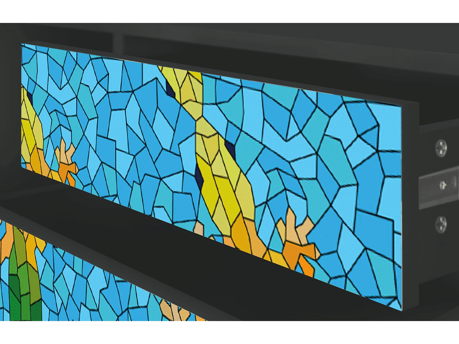 Meuble TV - 170х59х48 cm - T4 - Gaudi's Lizard, Anthracite