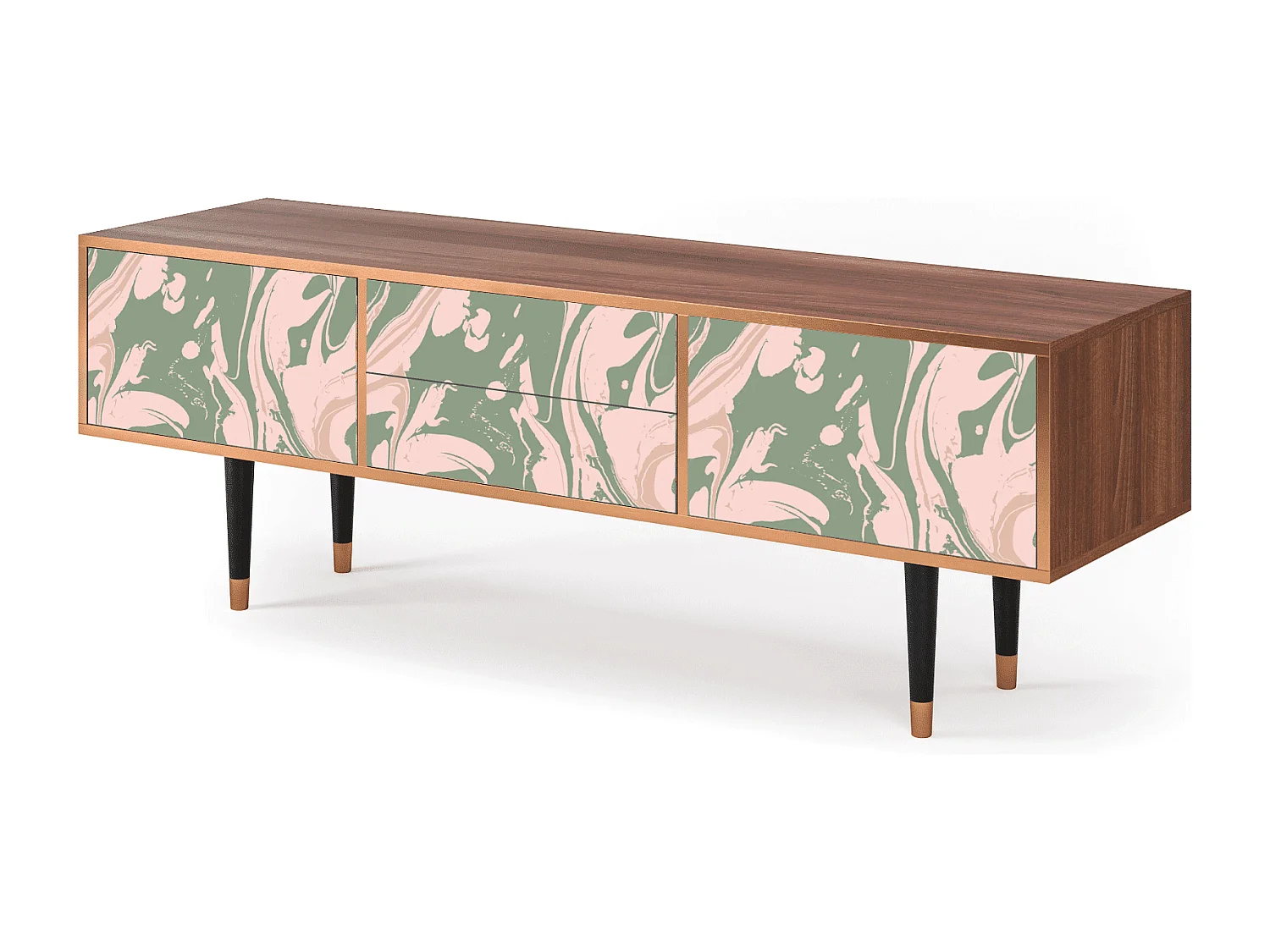 Meuble TV - 170х59х48 cm - T4 - Aquarelle, Noyer