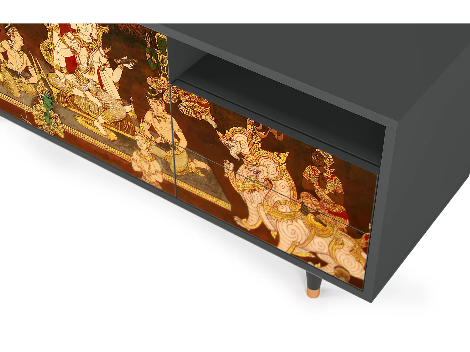 Mobile TV - 125х56х41 cm - T7 - Malyavan, Antracite