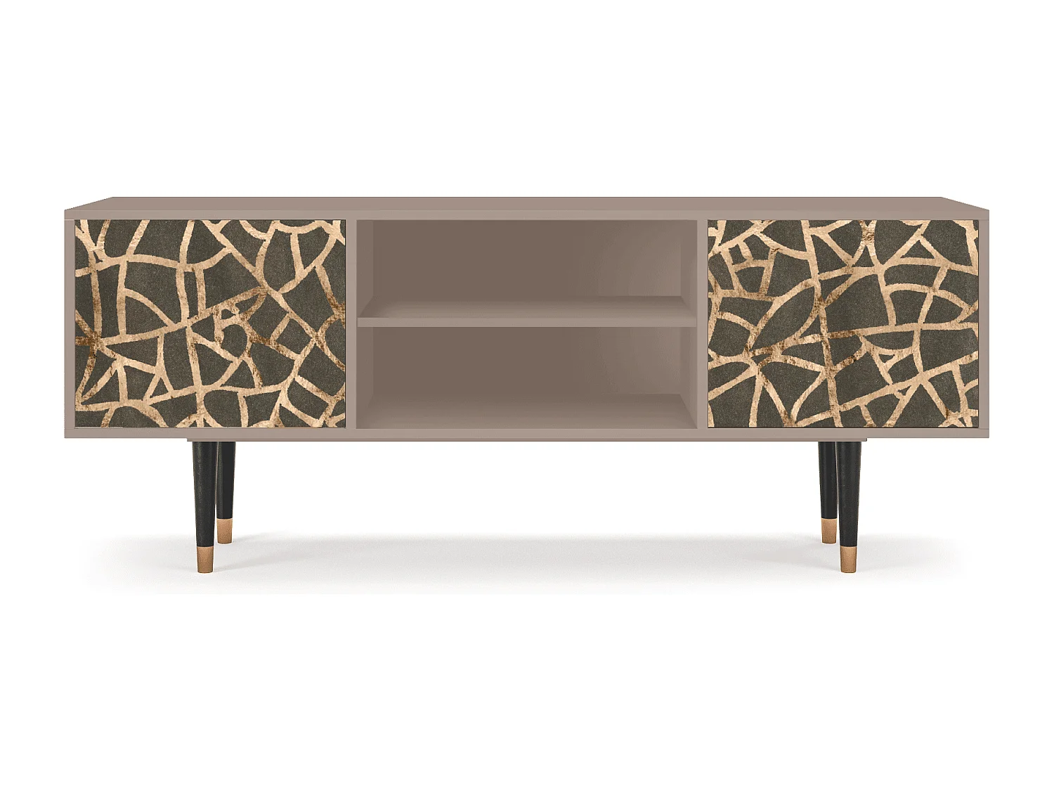 Mobile TV - 170х69х48 cm - T2 - Enlarged Leaf, Latte