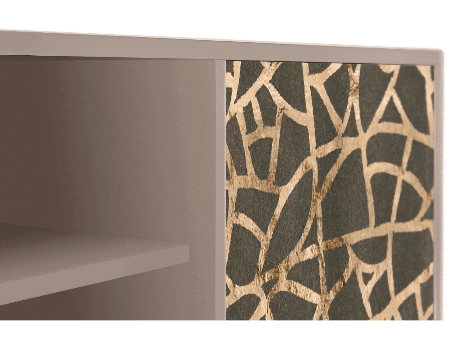 Mobile TV - 170х69х48 cm - T2 - Enlarged Leaf, Latte