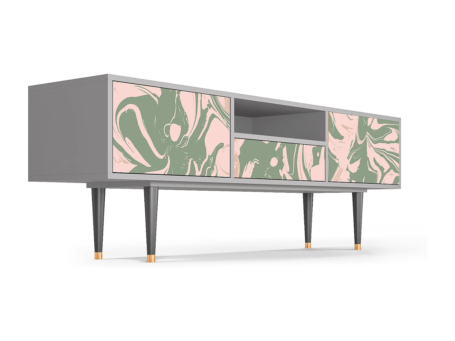 Mueble de TV - 170х59х41 cm - T6 - Aquarelle, Gris