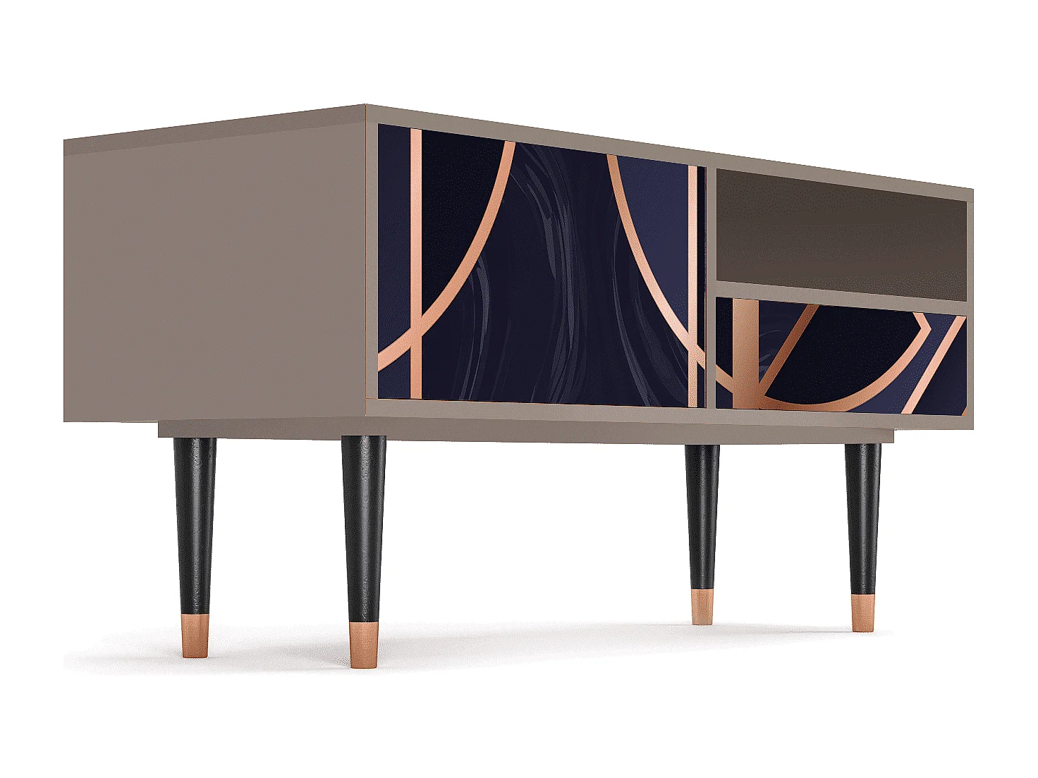 TV-meubel - 115х59х48 cm - T3 - Purple Temple, Latte