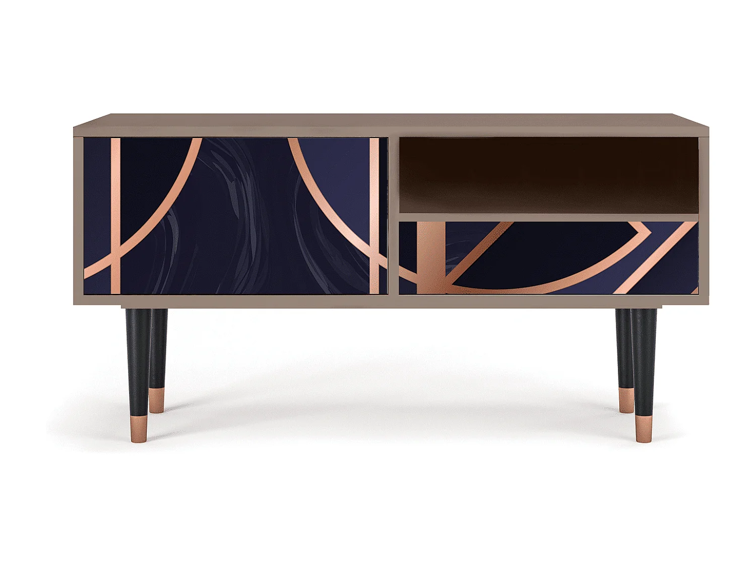 Meuble TV - 115х59х48 cm - T3 - Purple Temple, Latte