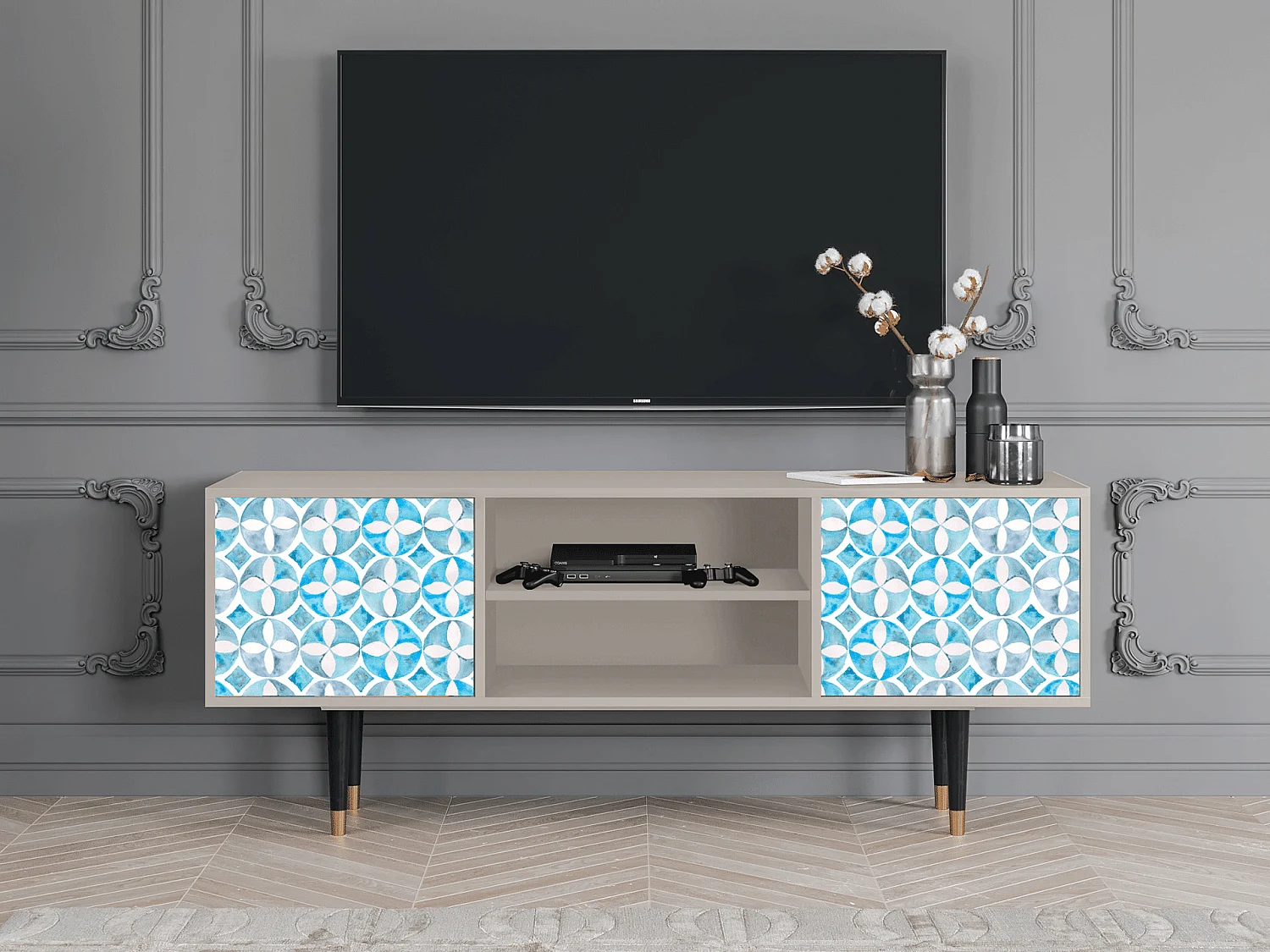 TV-Möbel - 170х69х48 cm - T2 - Porto Mood, Sand