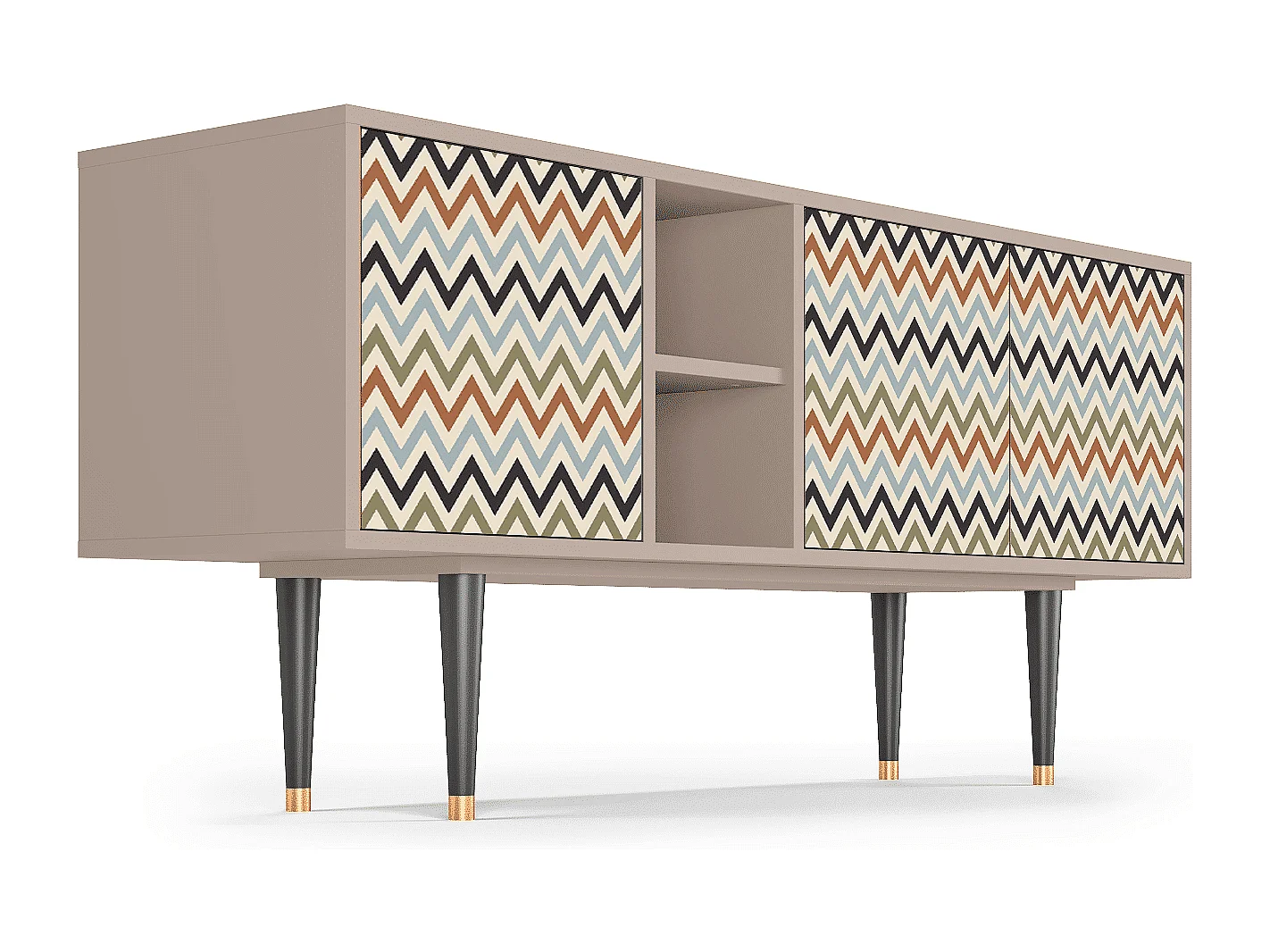 Mobile TV - 150х69х41 cm - T5 - Bright Ripple, Latte