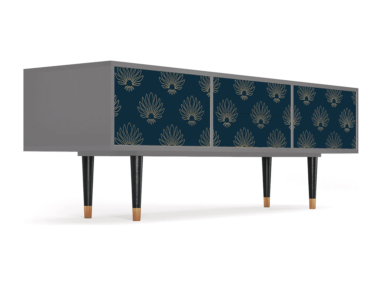 TV-meubel - 170х59х48 cm - T4 - Blue Lotus, Grijs