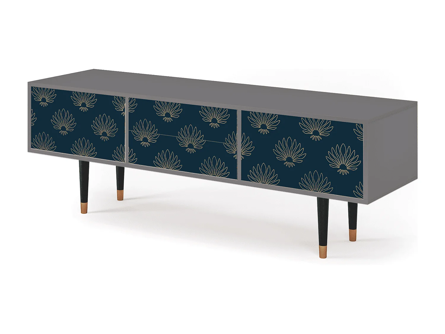 Meuble TV - 170х59х48 cm - T4 - Blue Lotus, Gris