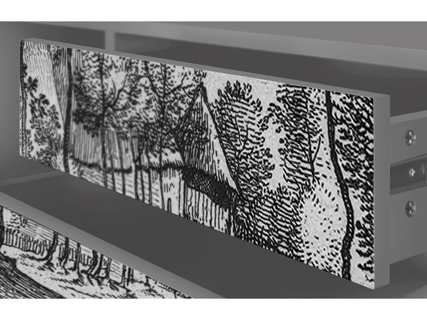 Mueble de TV - 170х59х48 cm - T4 - Village Road, Gris