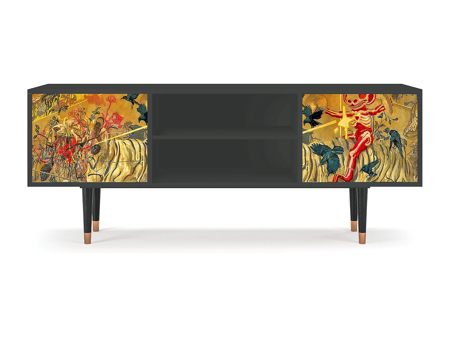 Meuble TV - 170х69х48 cm - T2 - Blood by James Jean, Anthracite