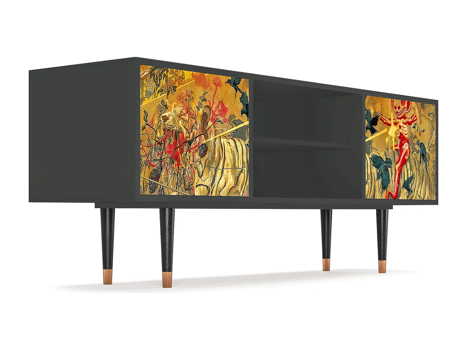 Meuble TV - 170х69х48 cm - T2 - Blood by James Jean, Anthracite