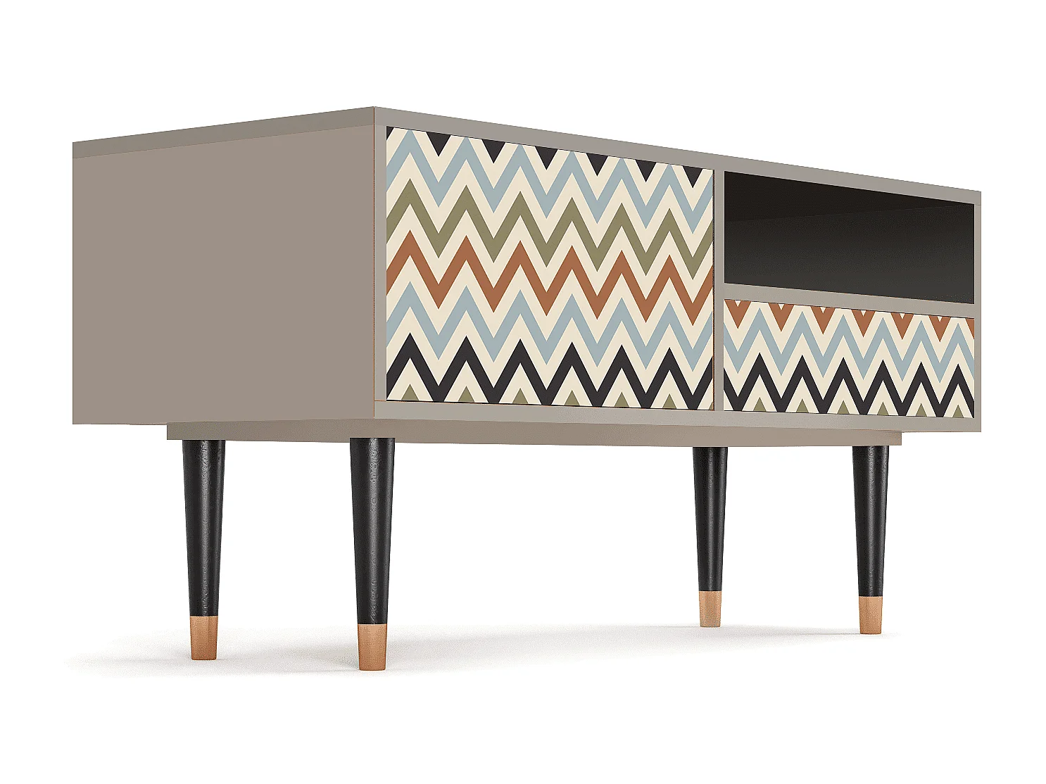 TV-Möbel - 115х59х48 cm - T3 - Bright Ripple, Sand