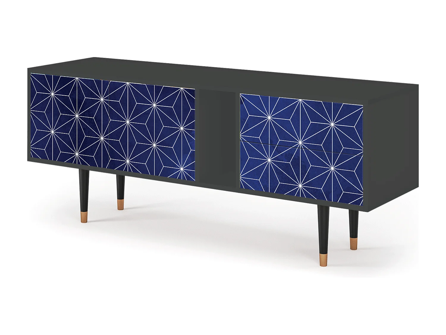 Meuble TV - 170х69х48 cm - T1 - Milky Way, Anthracite