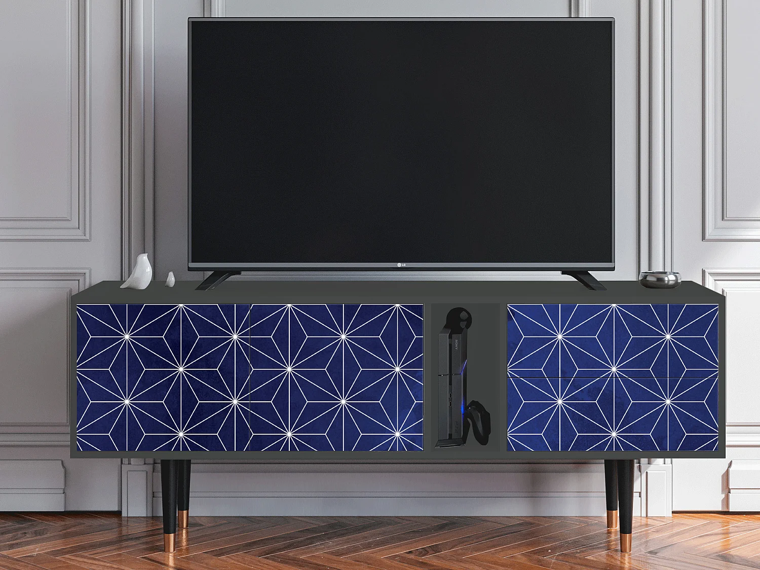 TV-meubel - 170х69х48 cm - T1 - Milky Way, Antraciet