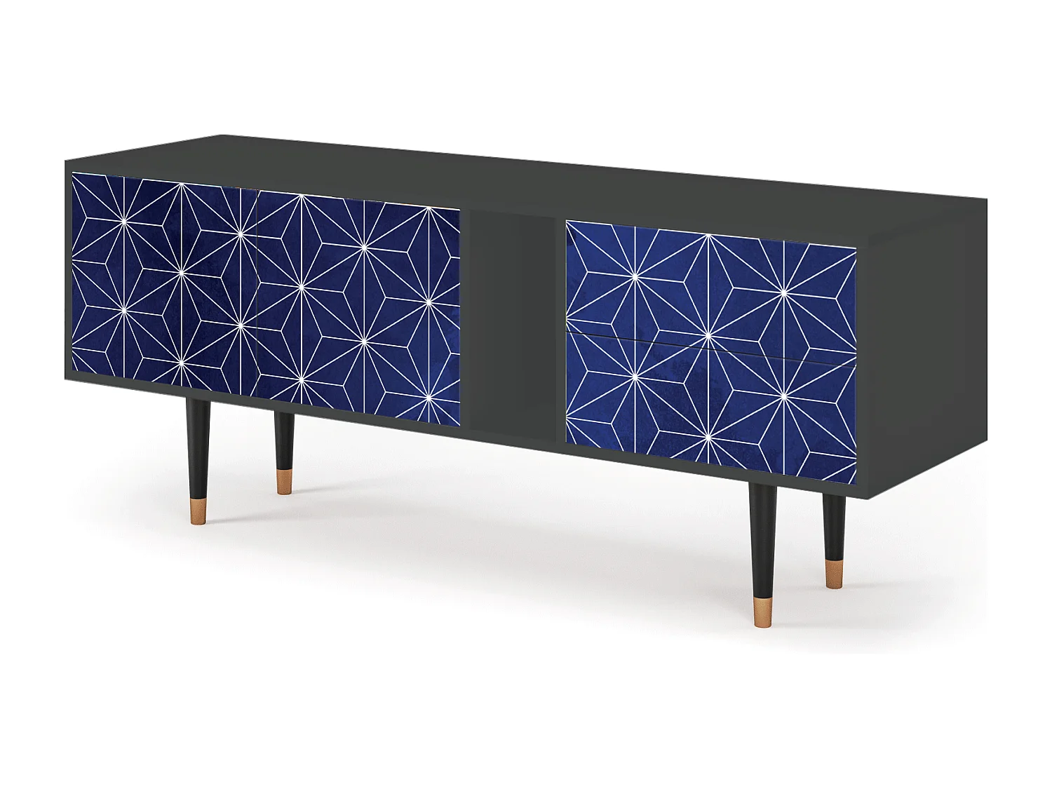 TV-meubel - 170х69х48 cm - T1 - Milky Way, Antraciet