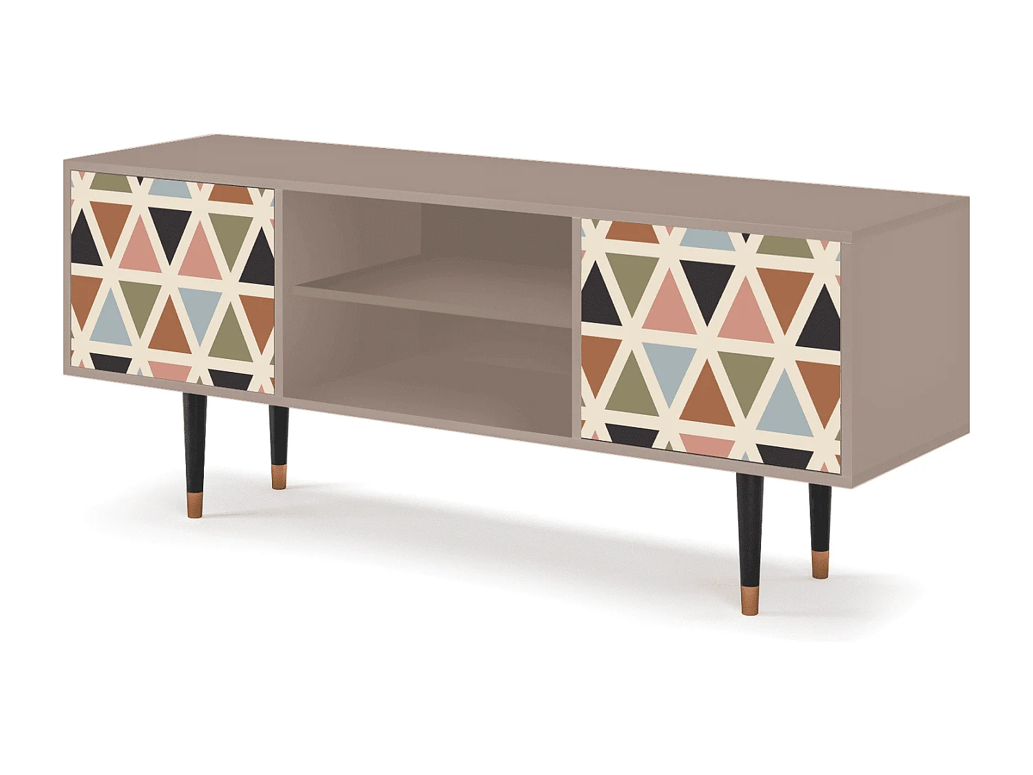 TV-Möbel - 170х69х48 cm - T2 - Royal Triangles, Latte