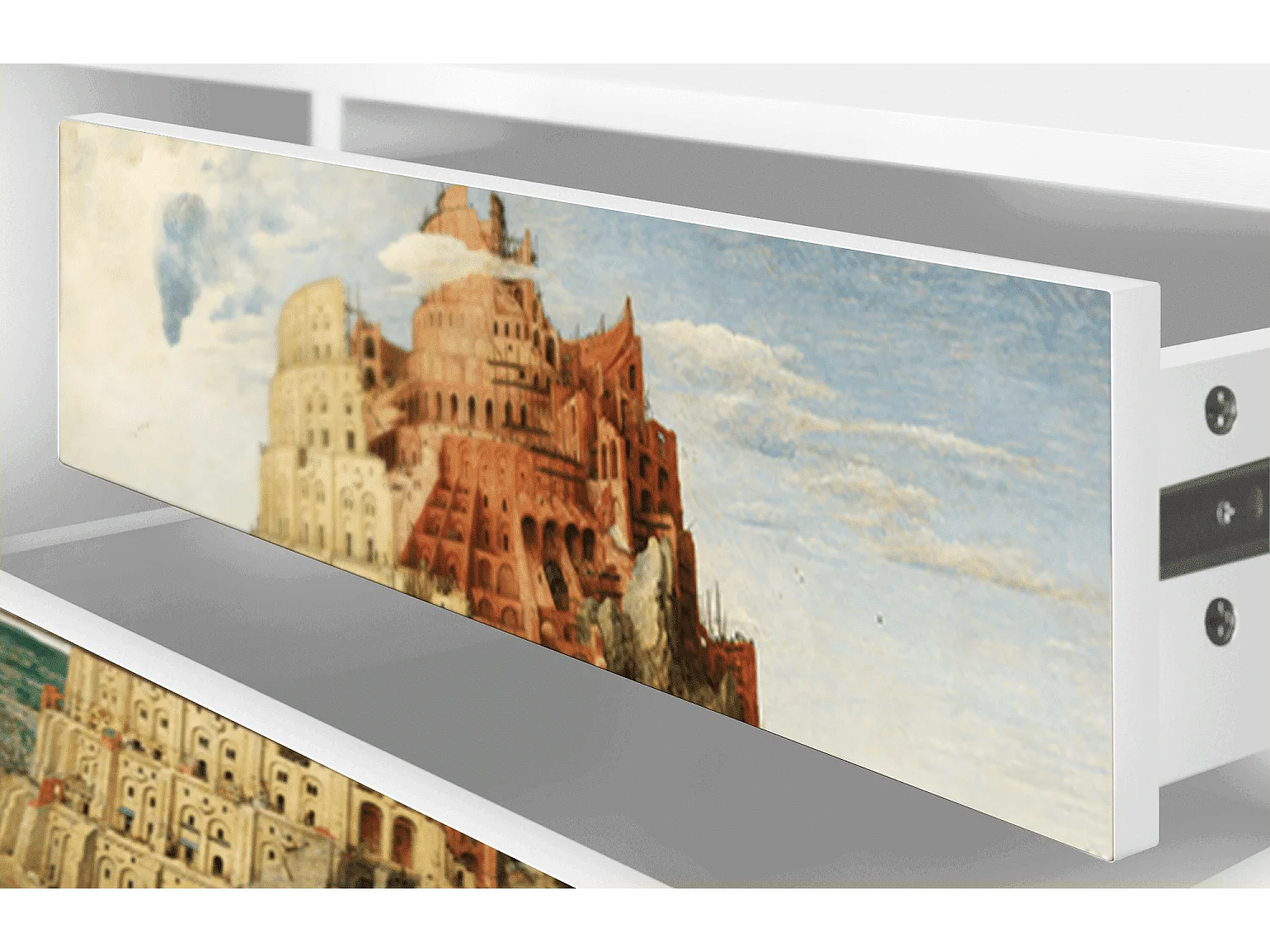 TV-Möbel - 170х59х48 cm - T4 - Elder The Tower, Weiß