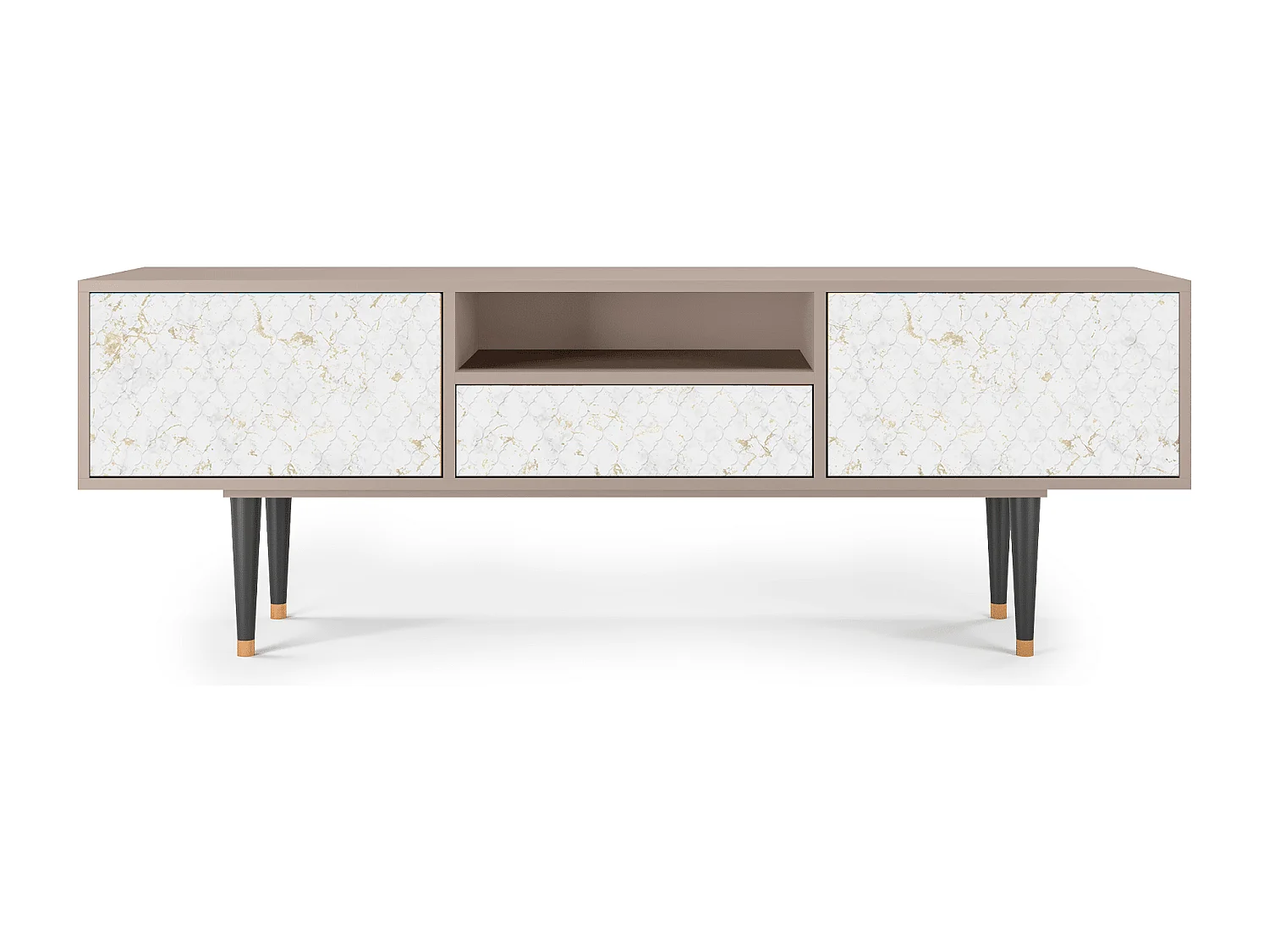 Mueble de TV - 170х59х41 cm - T6 - Sweet Cotton, Latte