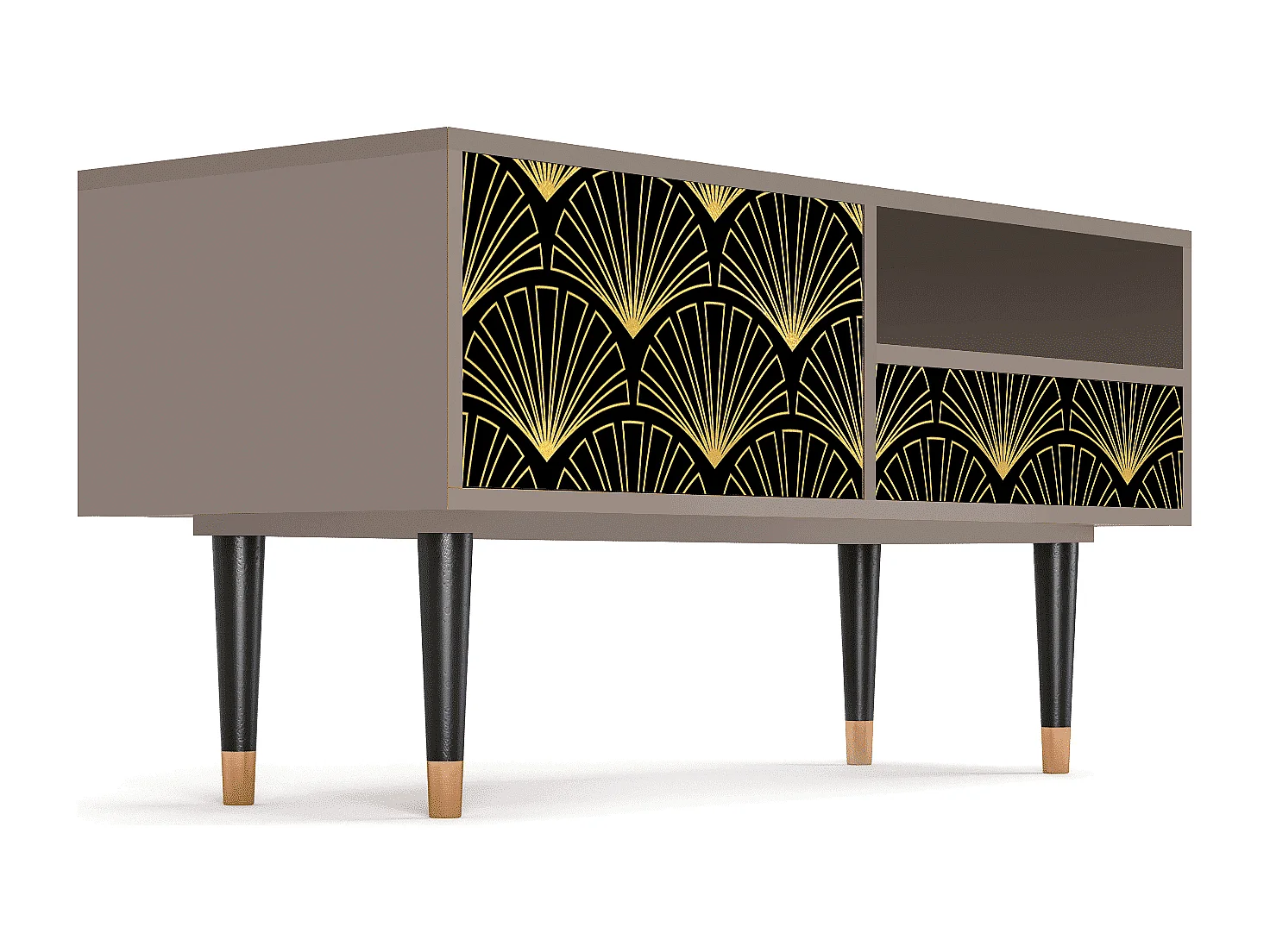 Mueble de TV - 115х59х48 cm - T3 - Bird of Juno, Latte