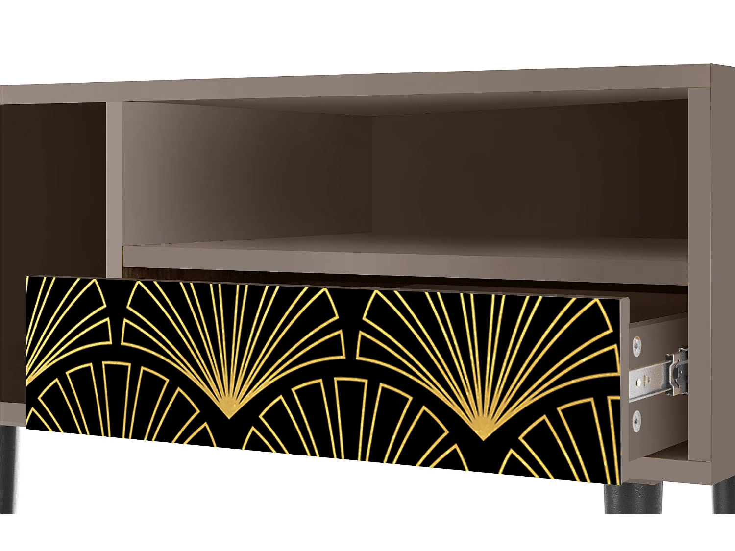 Mueble de TV - 115х59х48 cm - T3 - Bird of Juno, Latte