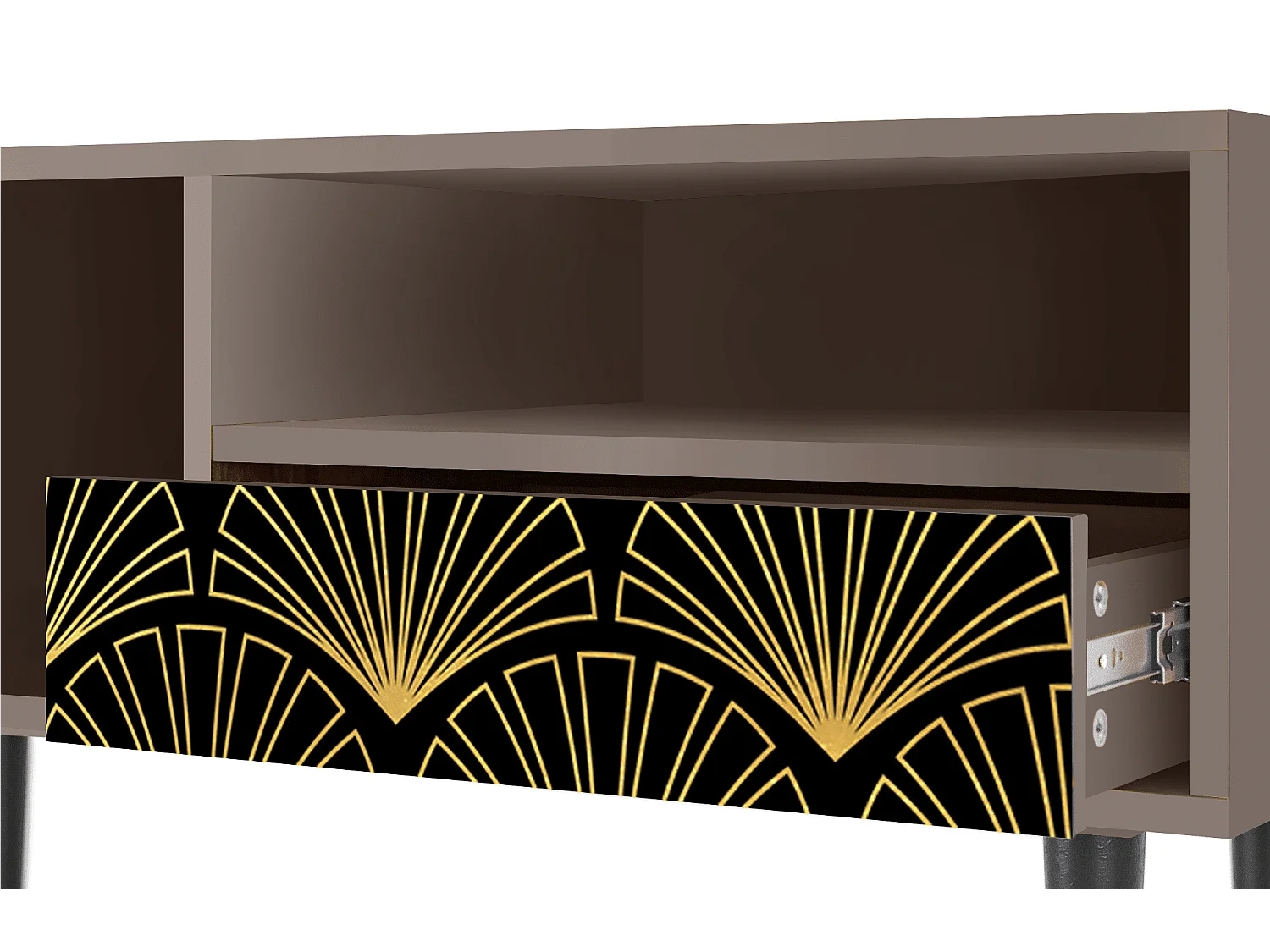 Mueble de TV - 115х59х48 cm - T3 - Bird of Juno, Latte