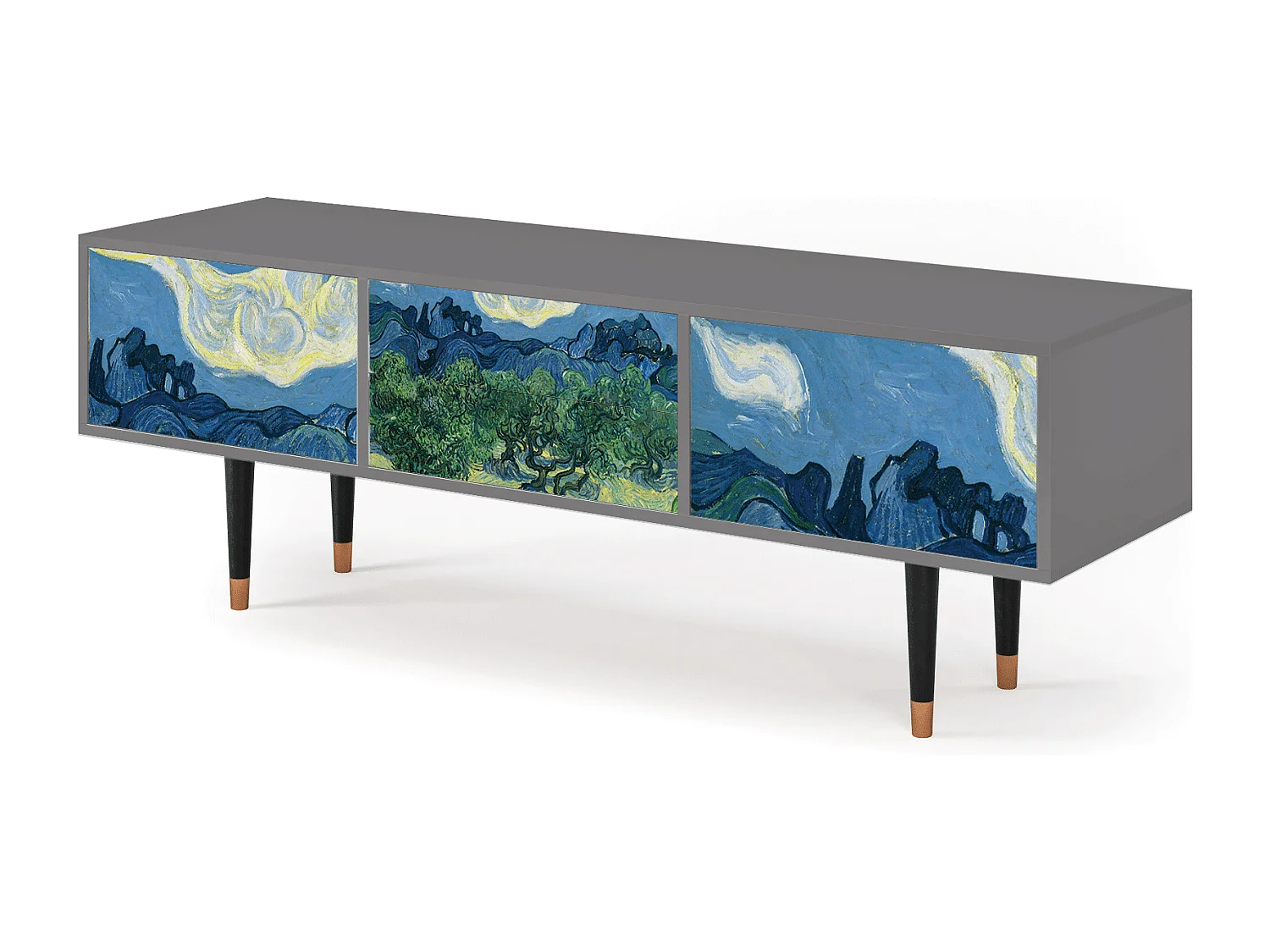 Meuble TV - 170х59х48 cm - T4 - The Oil Trees, Gris