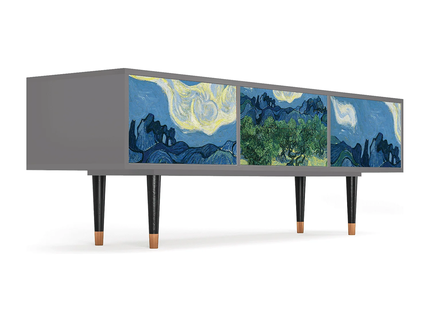 Meuble TV - 170х59х48 cm - T4 - The Oil Trees, Gris