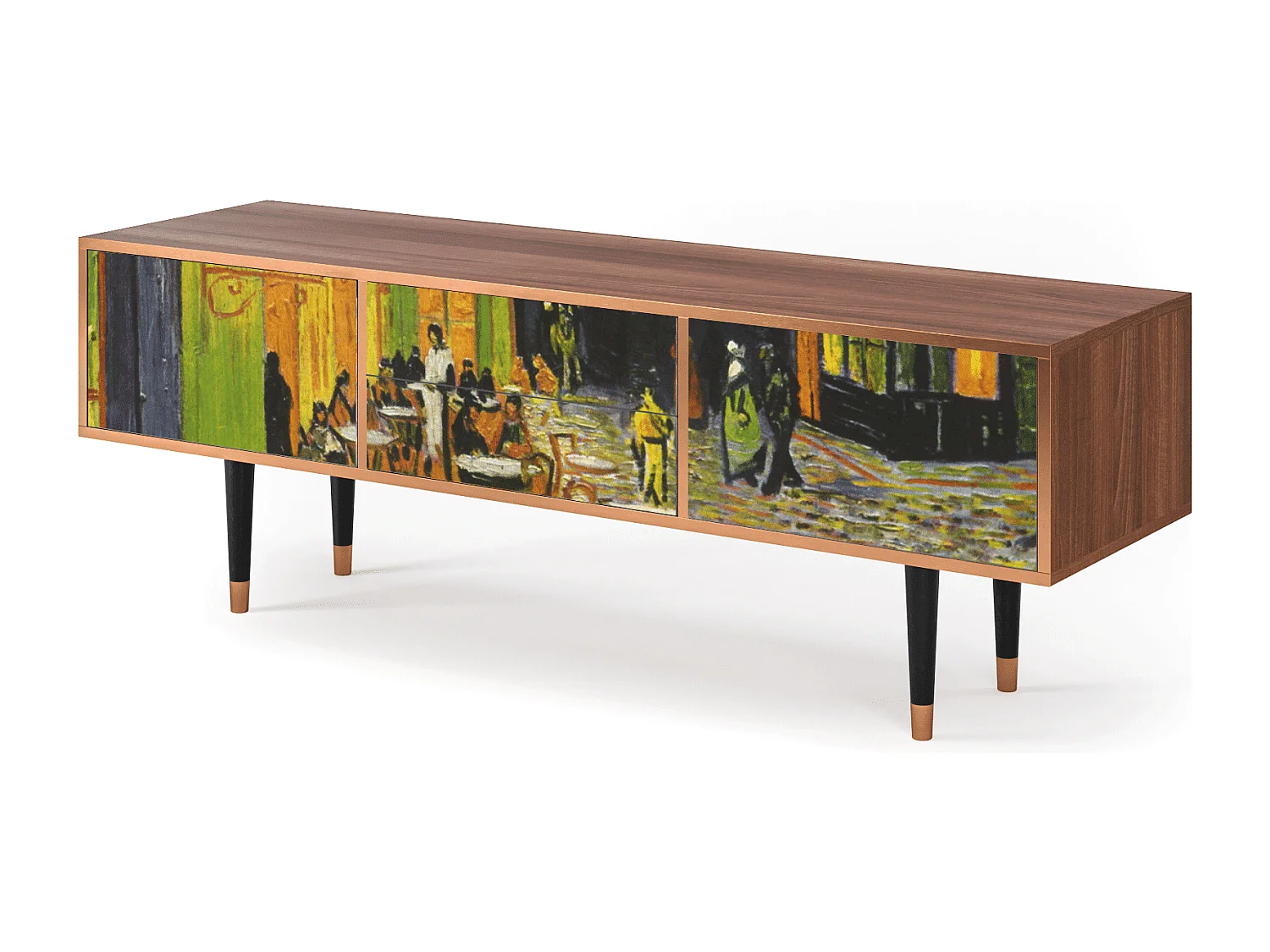 TV-meubel - 170х59х48 cm - T4 - Café Terrace at Night, Walnoot