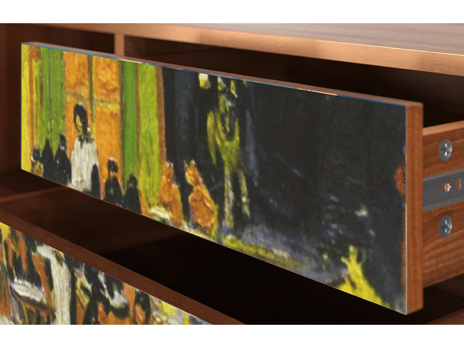 TV-meubel - 170х59х48 cm - T4 - Café Terrace at Night, Walnoot