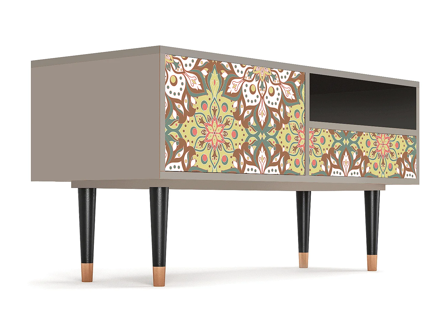 Mueble de TV - 115х59х48 cm - T3 - Chinese Tea, Areia