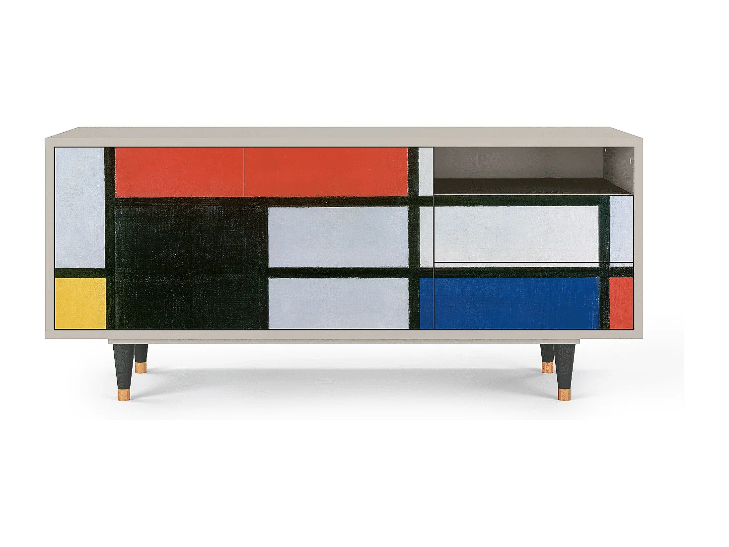 TV-meubel - 125х56х41 cm - T7 - Composition, Zand