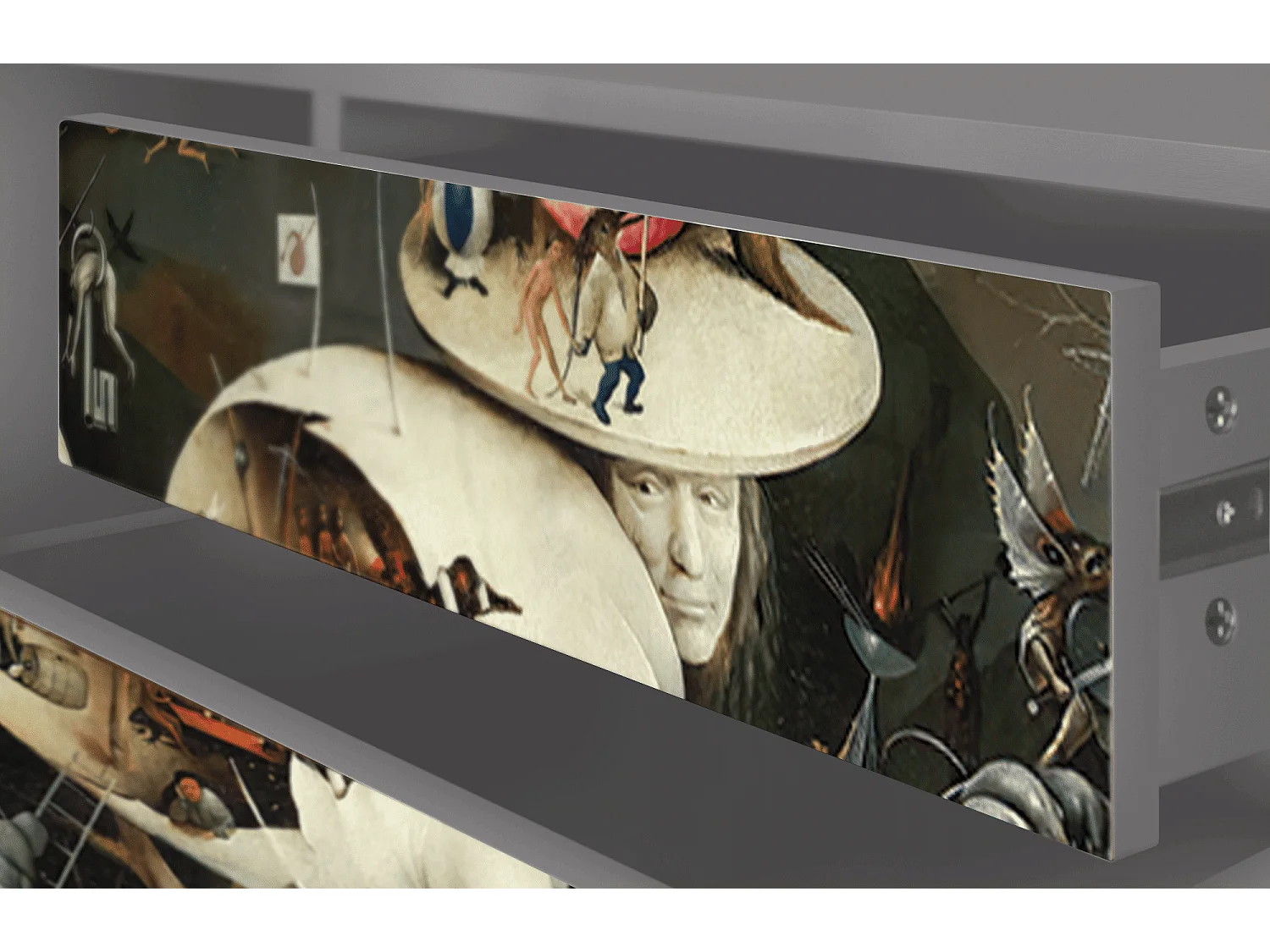 Mueble de TV - 170х59х48 cm - T4 - The Garden 2, Cinza