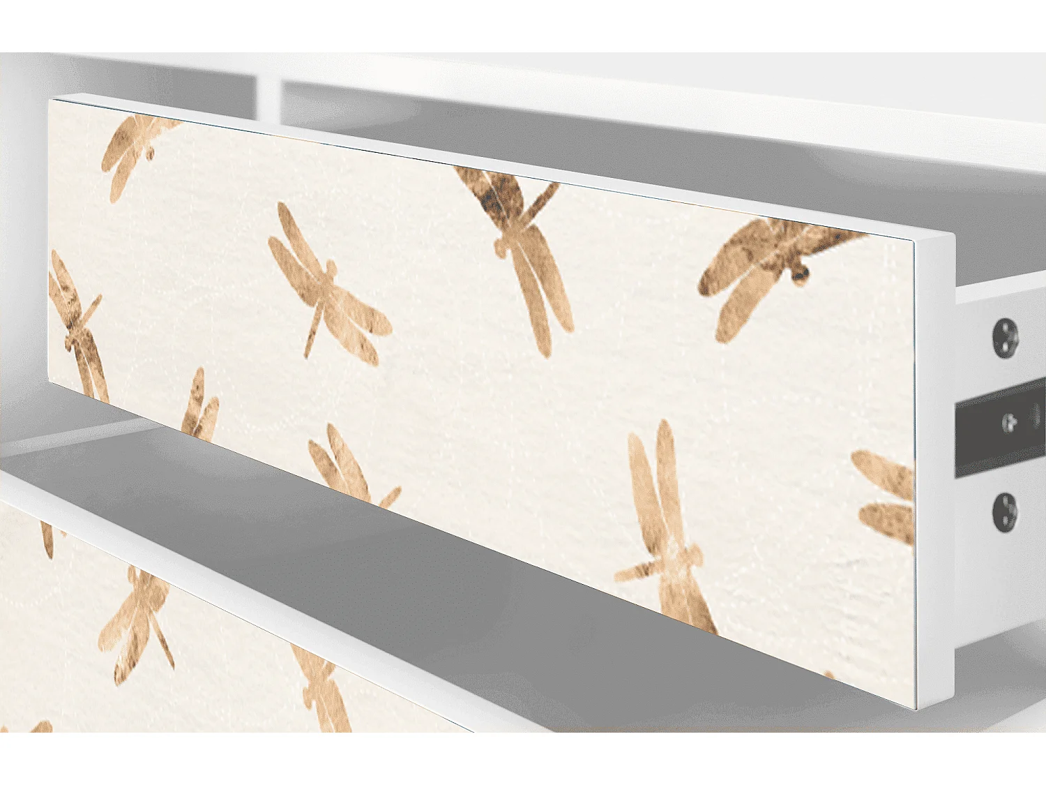 Meuble TV - 170х59х48 cm - T4 - Nude Dragonflies, Blanc