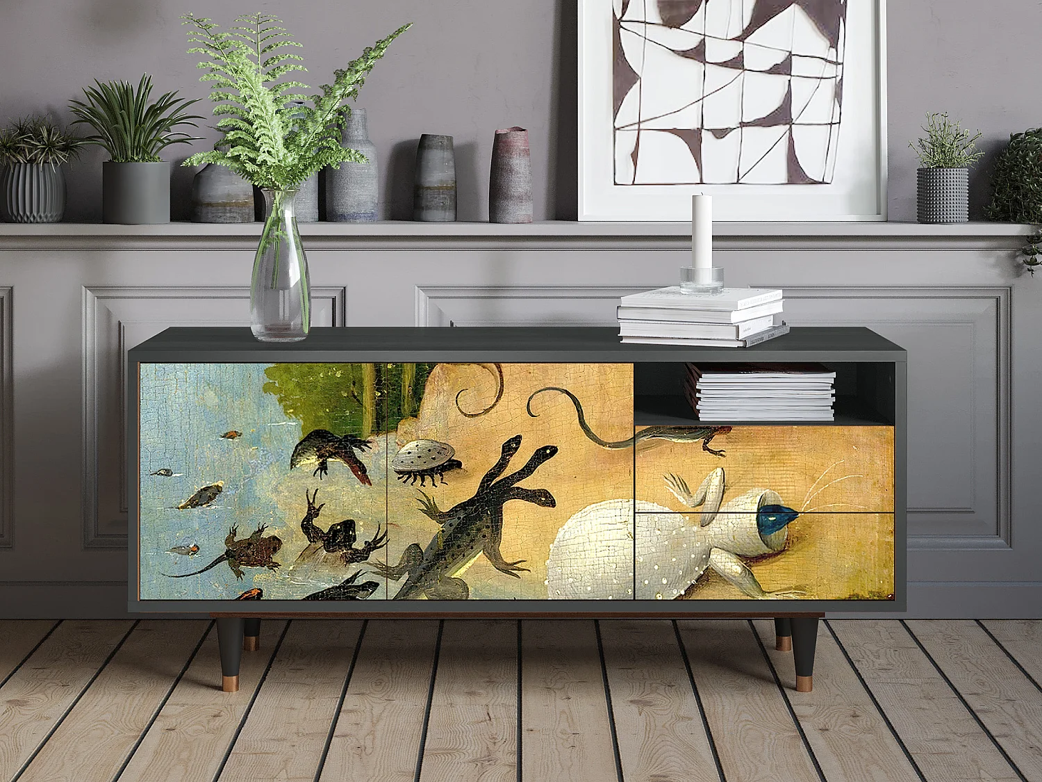 Meuble TV - 125х56х41 cm - T7 - The Garden by Bosch, Anthracite