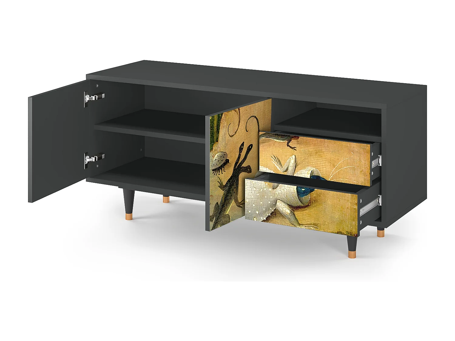 Meuble TV - 125х56х41 cm - T7 - The Garden by Bosch, Anthracite