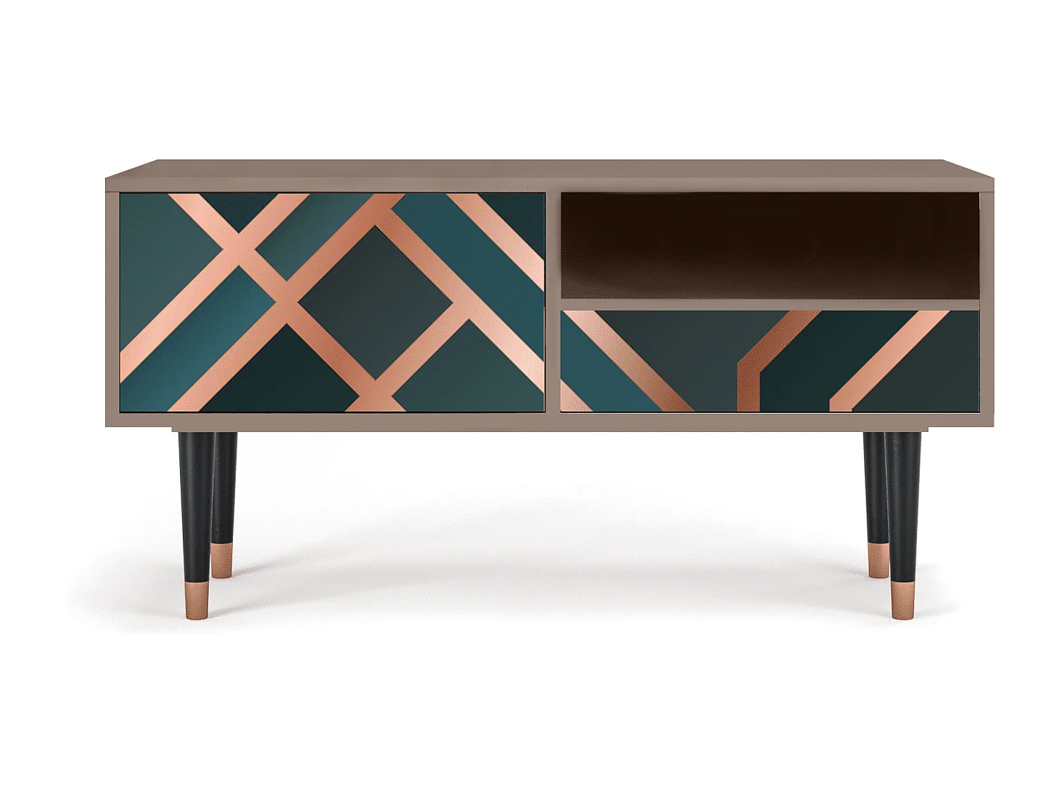 TV-meubel - 115х59х48 cm - T3 - Bronze Crossroad, Latte