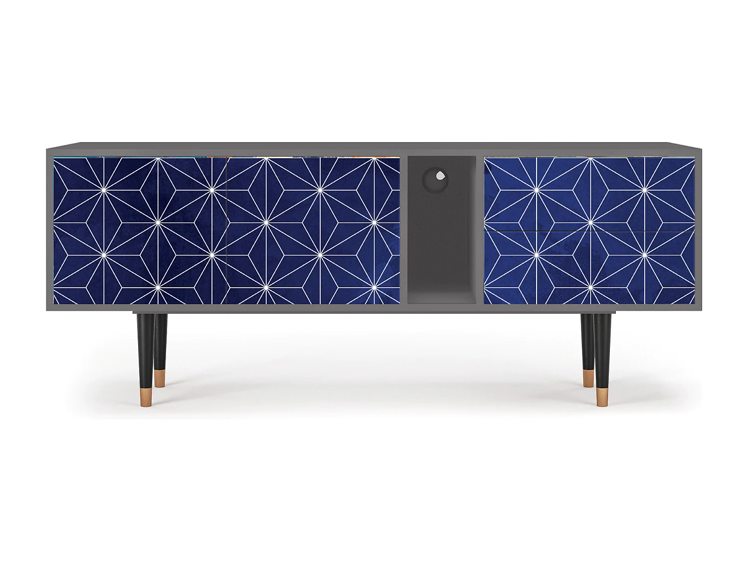 Meuble TV - 170х69х48 cm - T1 - Milky Way, Gris