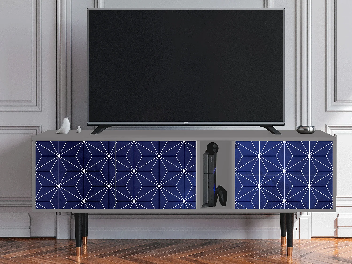 TV-meubel - 170х69х48 cm - T1 - Milky Way, Grijs