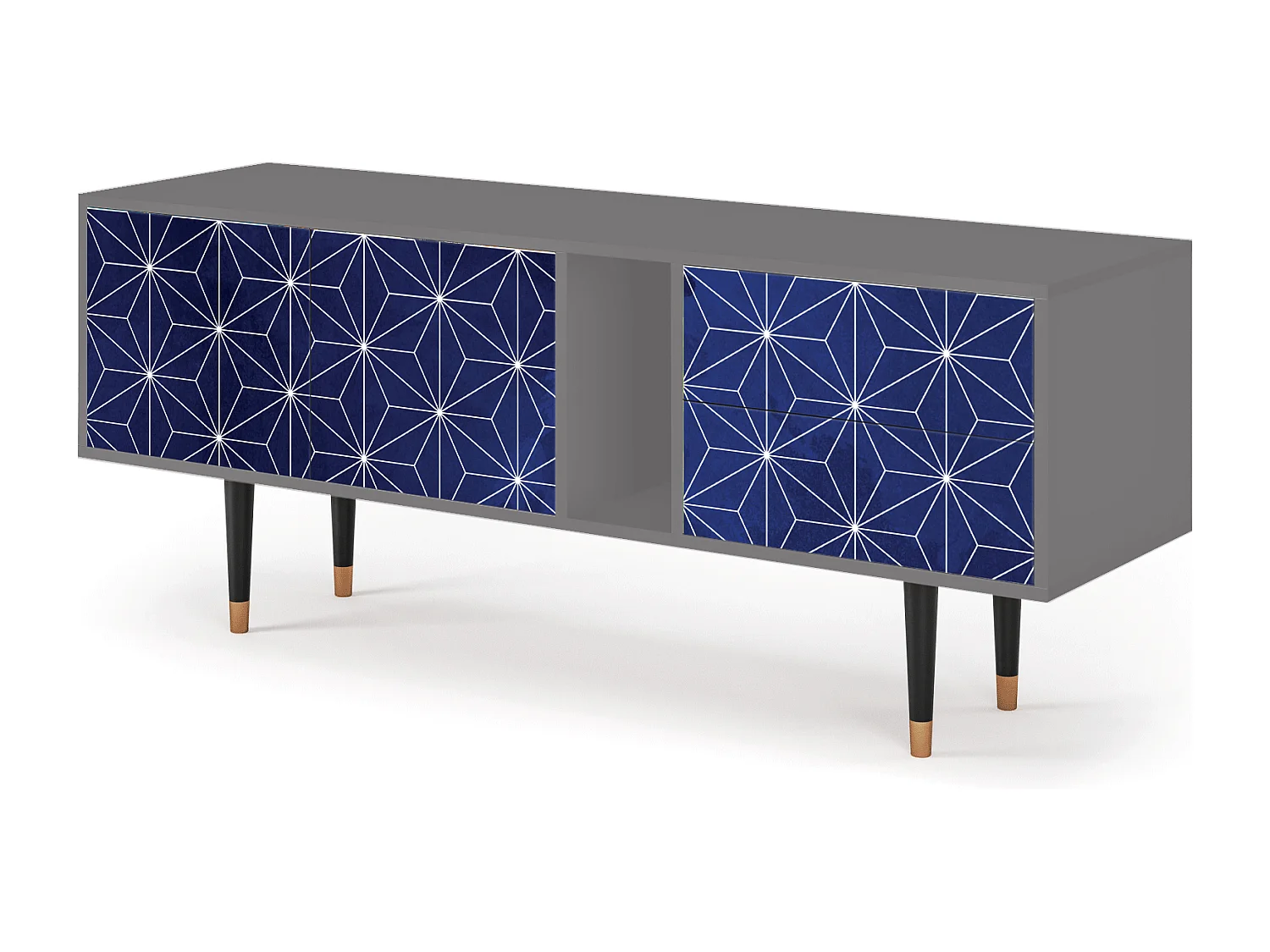 TV-meubel - 170х69х48 cm - T1 - Milky Way, Grijs