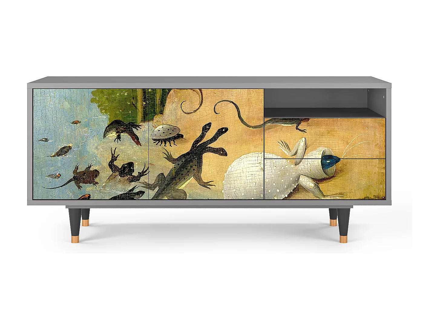 Meuble TV - 125х56х41 cm - T7 - The Garden by Bosch, Gris