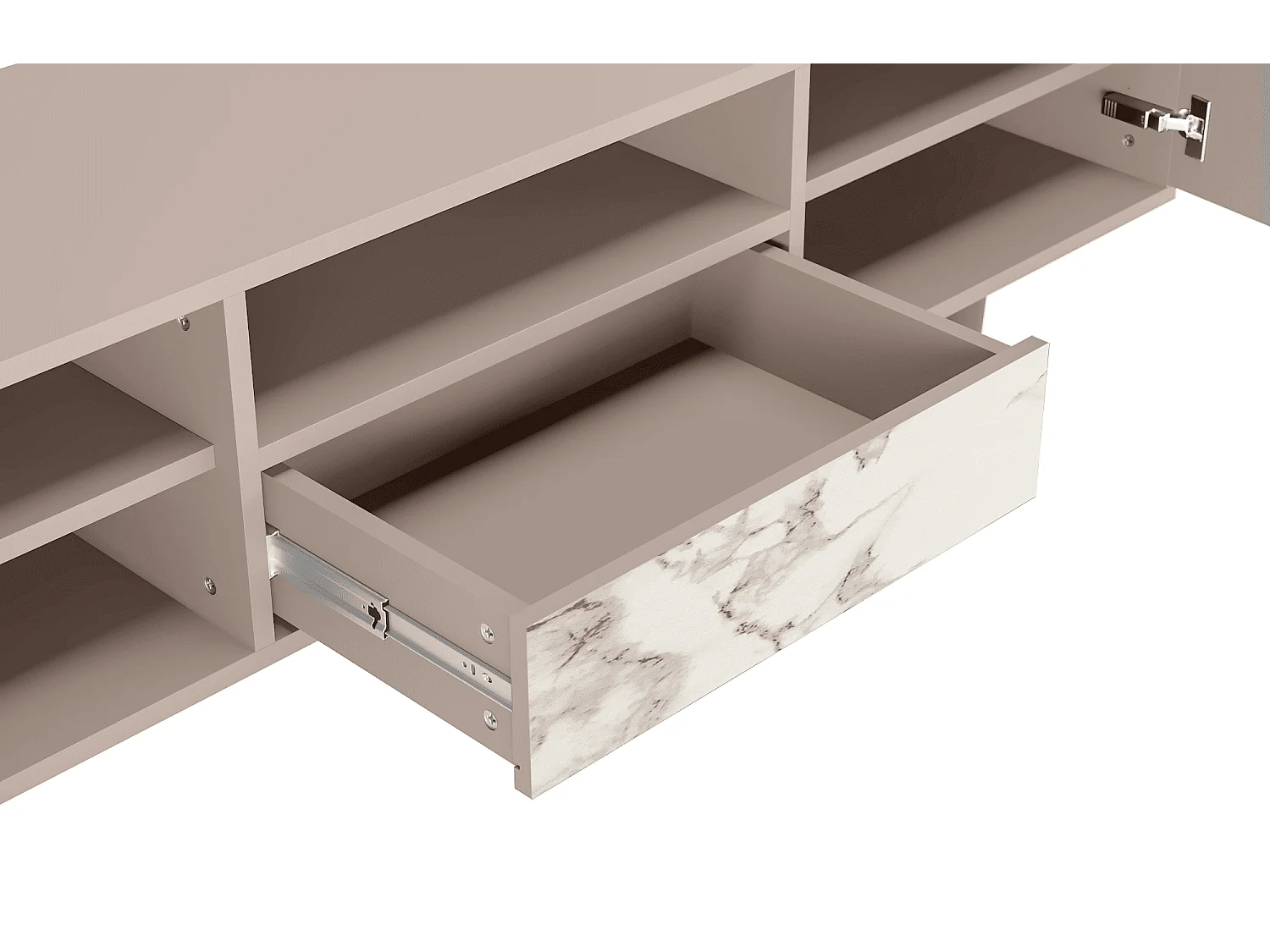 TV-meubel - 170х59х41 cm - T6 - Milk Marble, Latte