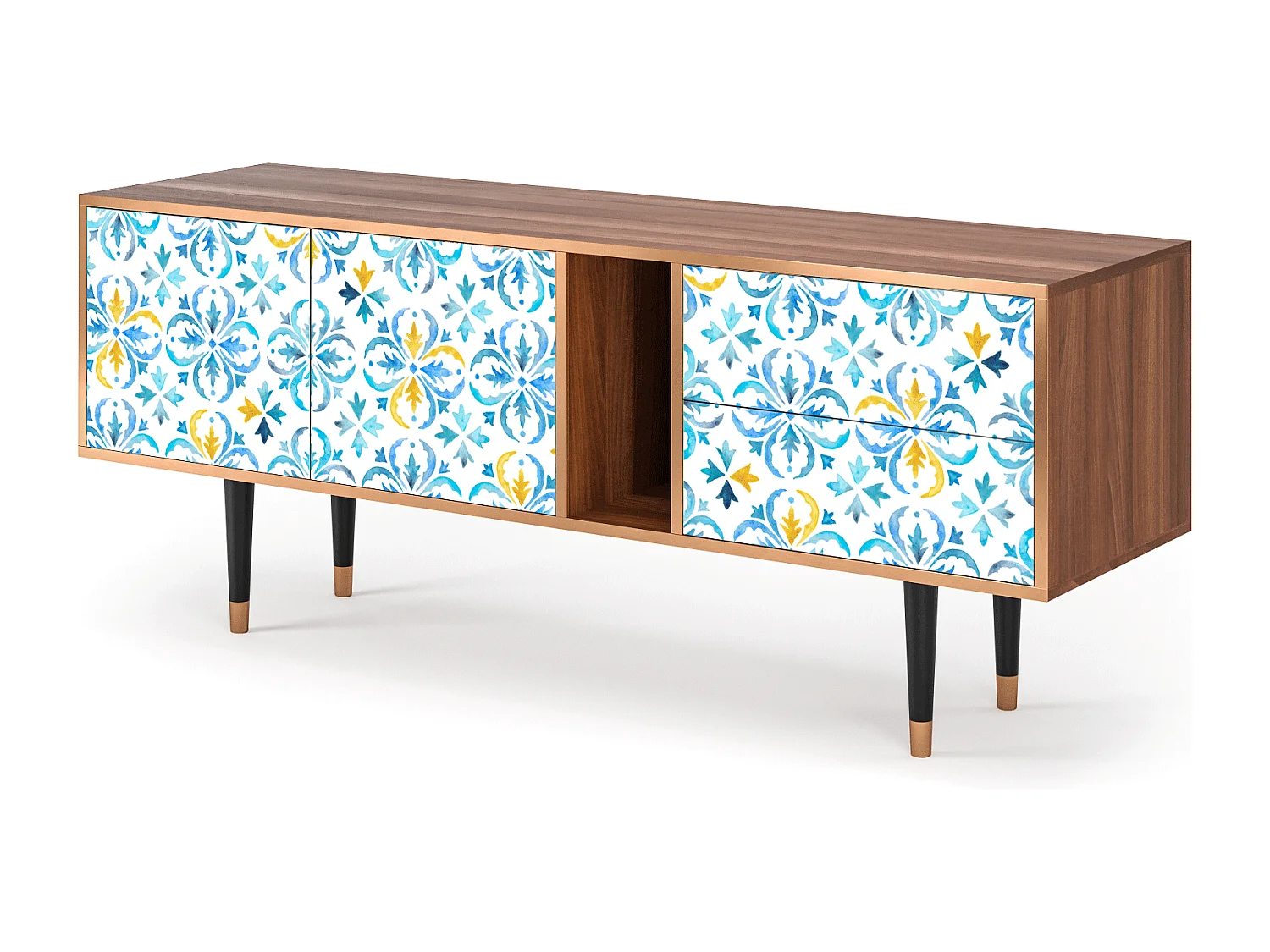 Meuble TV - 170х69х48 cm - T1 - Lisbon Flover, Noyer