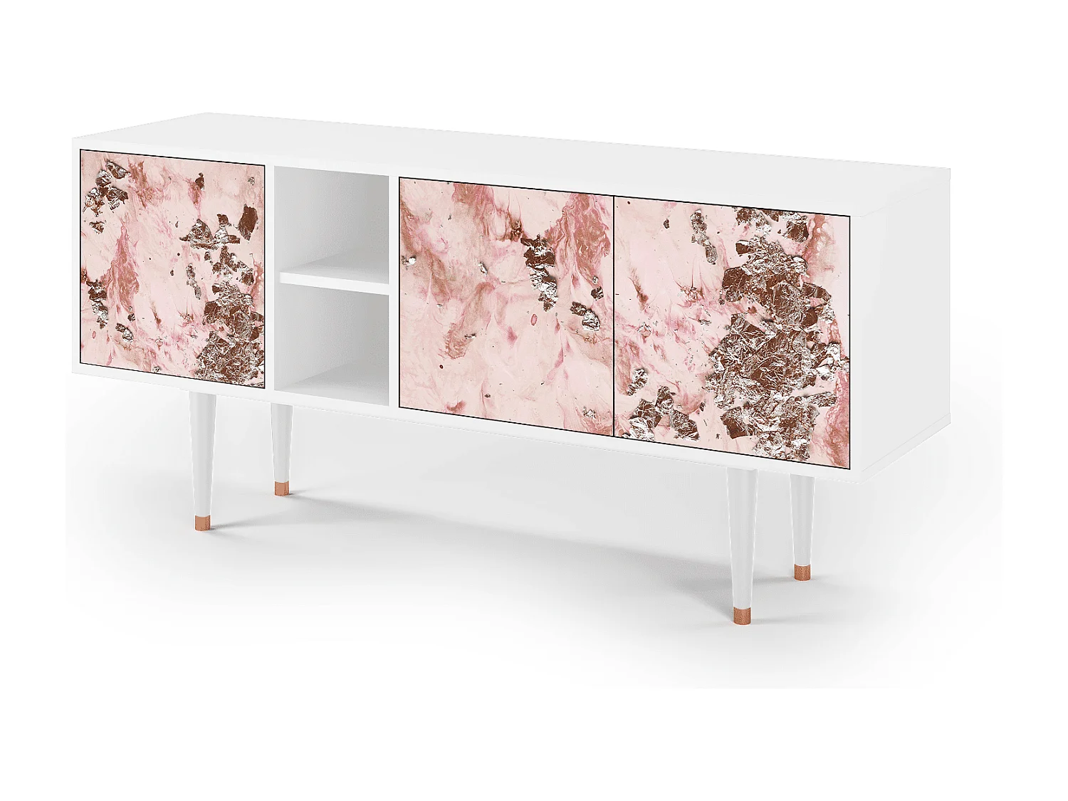 Mobile TV - 150х69х41 cm - T5 - Cotton Candy, Bianco