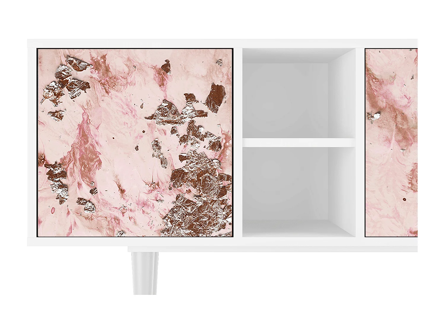 Mobile TV - 150х69х41 cm - T5 - Cotton Candy, Bianco