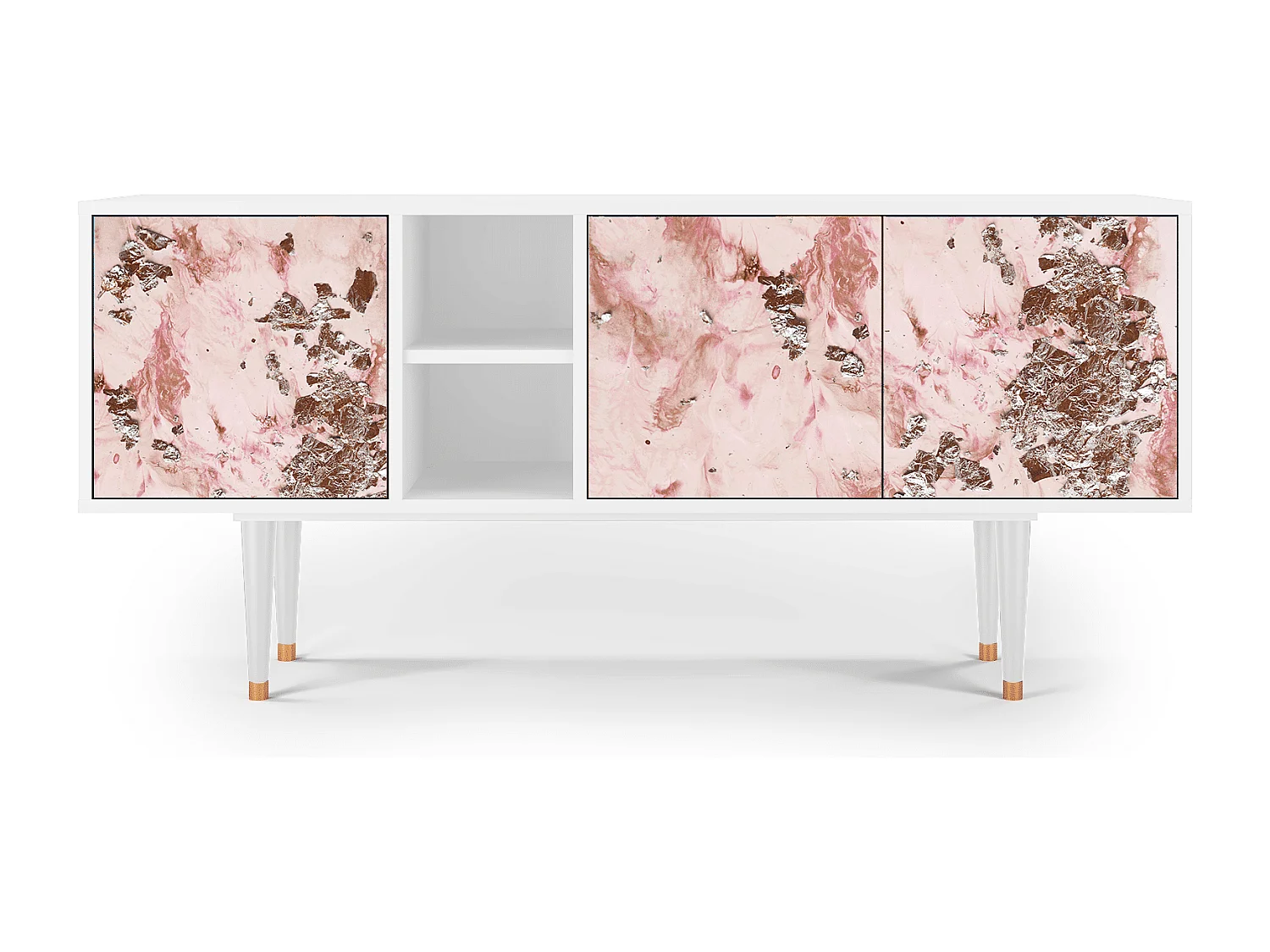 Meuble TV - 150х69х41 cm - T5 - Cotton Candy, Blanc