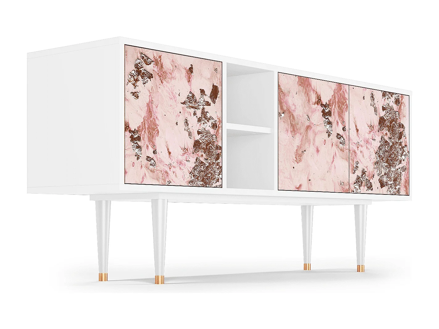 Meuble TV - 150х69х41 cm - T5 - Cotton Candy, Blanc