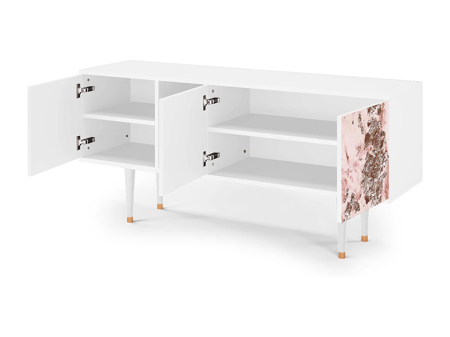 Meuble TV - 150х69х41 cm - T5 - Cotton Candy, Blanc