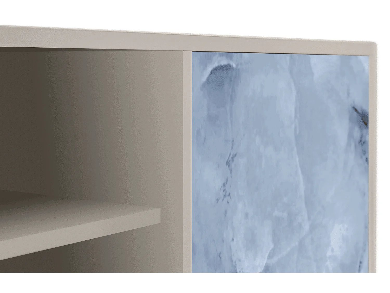 Szafka RTV - 170х69х48 cm - T2 - Feather Ice, Piaskowy
