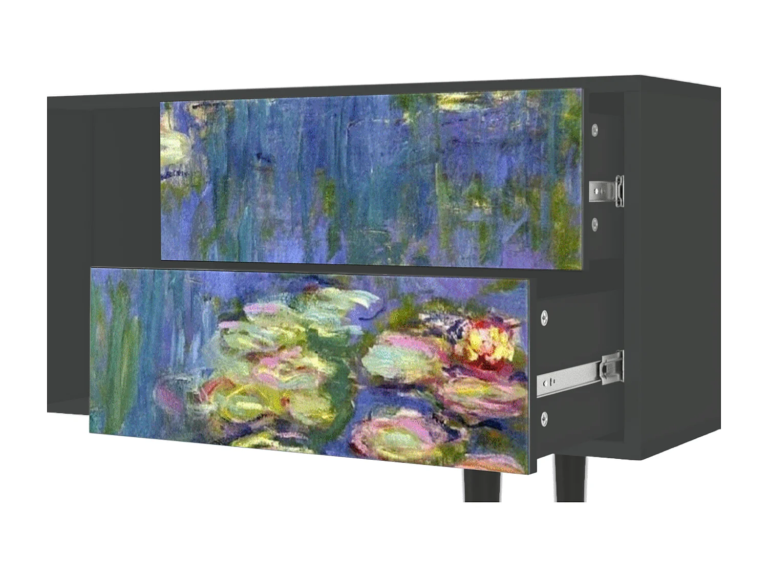 Meuble TV - 170х69х48 cm - T1 - The water lily pond  , Anthracite